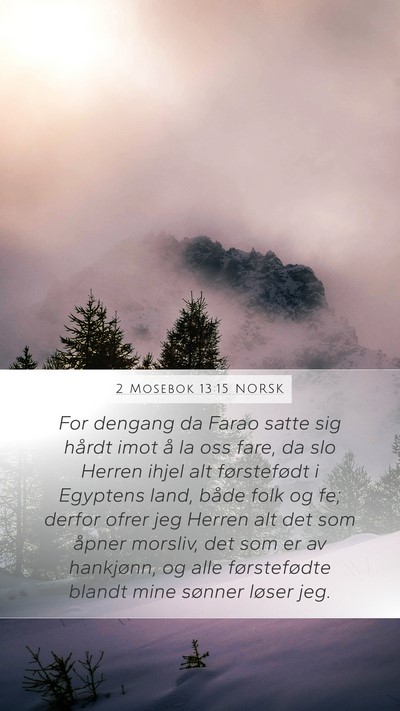 2 Mosebok 13:15 NORSK Bible Verse Image
