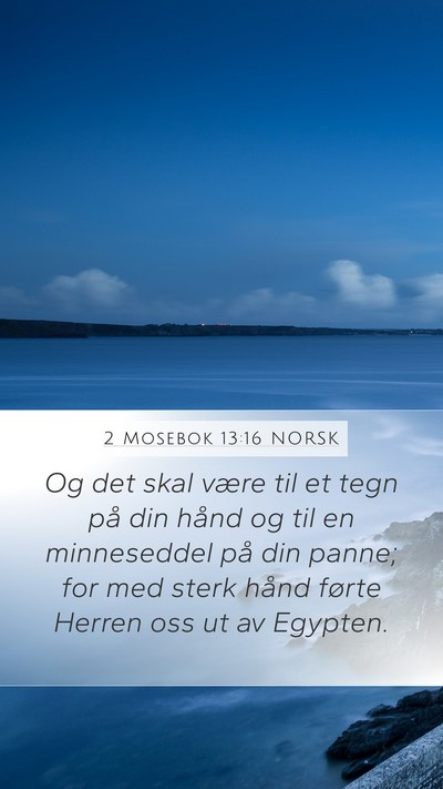 2 Mosebok 13:16 NORSK Bible Verse Image