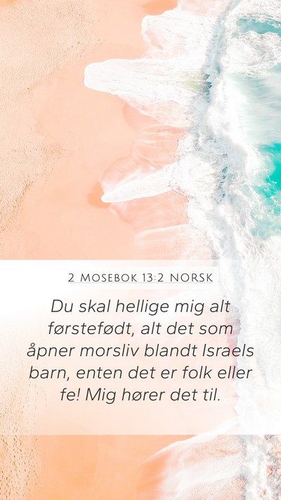 2 Mosebok 13:2 NORSK Bible Verse Image