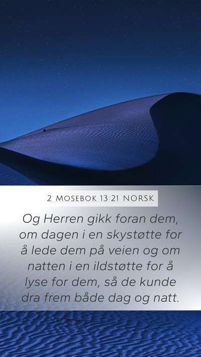 2 Mosebok 13:21 NORSK Bible Verse Image