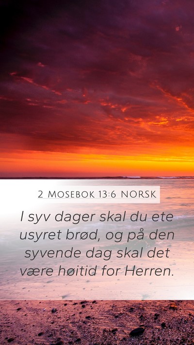 2 Mosebok 13:6 NORSK Bible Verse Image