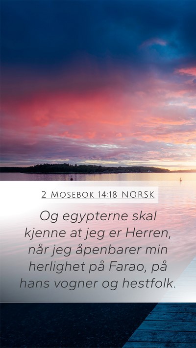 2 Mosebok 14:18 NORSK Bible Verse Image