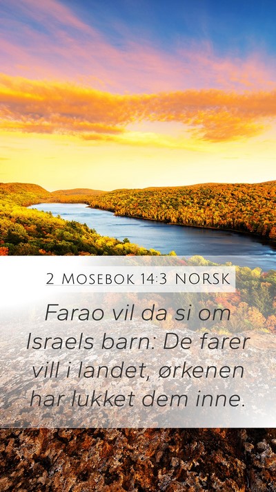 2 Mosebok 14:3 NORSK Bible Verse Image