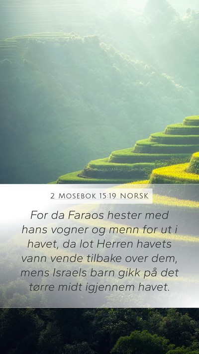 2 Mosebok 15:19 NORSK Bible Verse Image