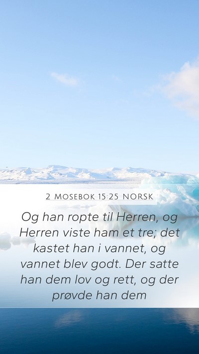 2 Mosebok 15:25 NORSK Bible Verse Image