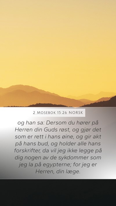 2 Mosebok 15:26 NORSK Bible Verse Image