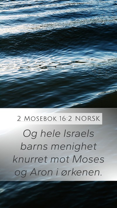 2 Mosebok 16:2 NORSK Bible Verse Image