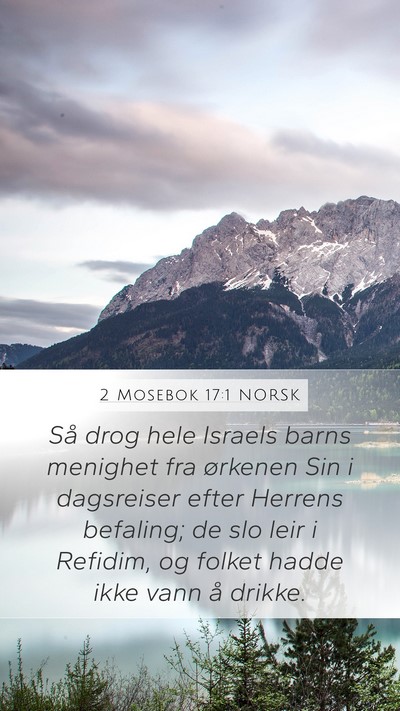 2 Mosebok 17:1 NORSK Bible Verse Image