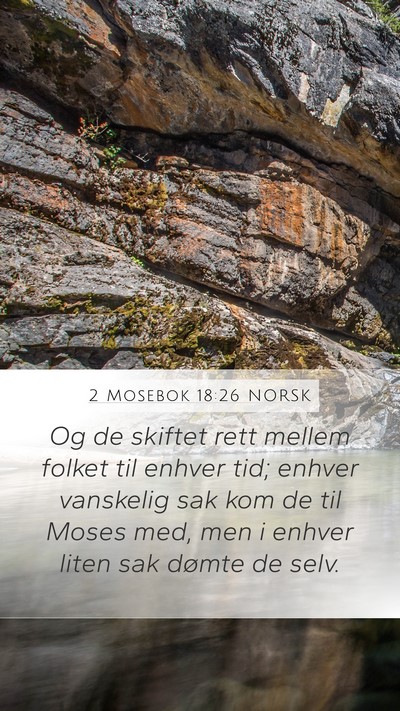 2 Mosebok 18:26 NORSK Bible Verse Image