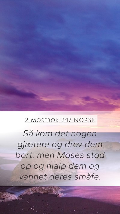 2 Mosebok 2:17 NORSK Bible Verse Image