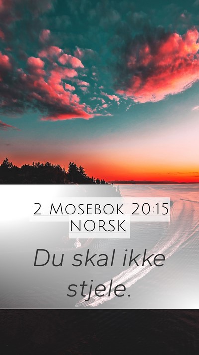 2 Mosebok 20:15 NORSK Bible Verse Image