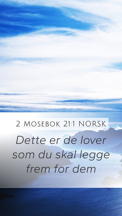 2 Mosebok 21:1 NORSK Bible Verse Image