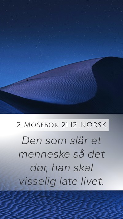2 Mosebok 21:12 NORSK Bible Verse Image