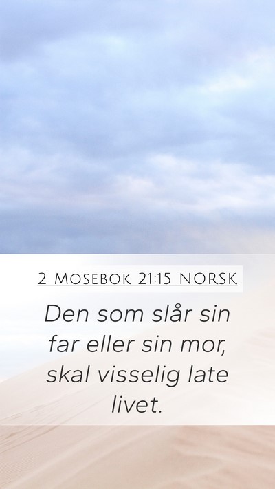 2 Mosebok 21:15 NORSK Bible Verse Image