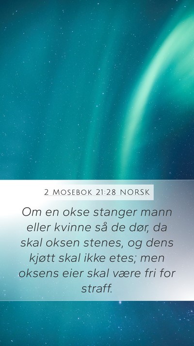 2 Mosebok 21:28 NORSK Bible Verse Image