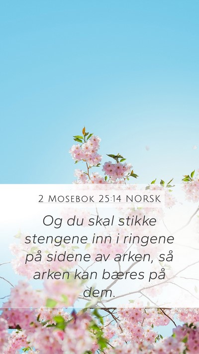 2 Mosebok 25:14 NORSK Bible Verse Image
