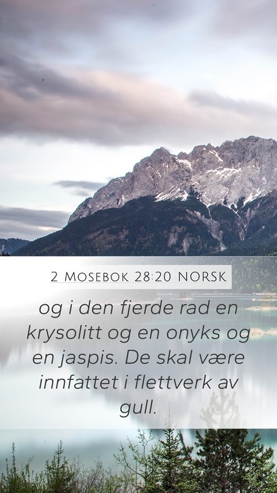 2 Mosebok 28:20 NORSK Bible Verse Image