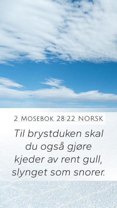 2 Mosebok 28:22 NORSK Bible Verse Image