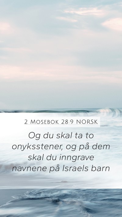 2 Mosebok 28:9 NORSK Bible Verse Image