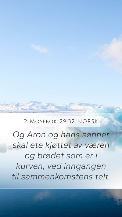 2 Mosebok 29:32 NORSK Bible Verse Image
