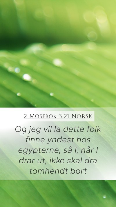 2 Mosebok 3:21 NORSK Bible Verse Image