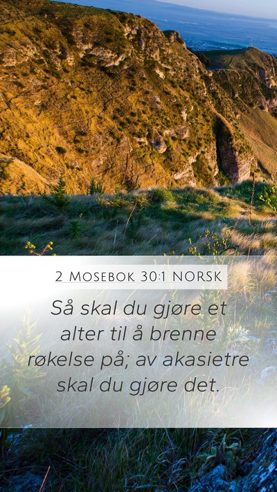 2 Mosebok 30:1 NORSK Bible Verse Image
