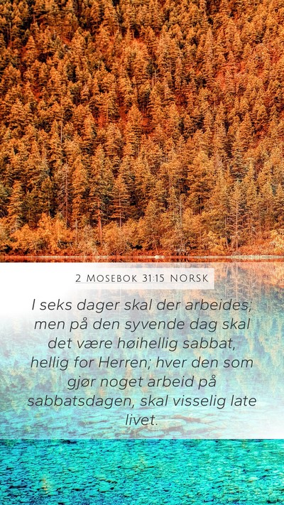 2 Mosebok 31:15 NORSK Bible Verse Image