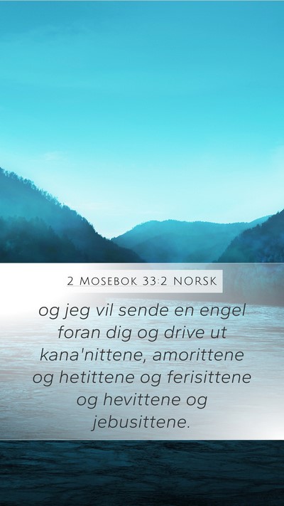 2 Mosebok 33:2 NORSK Bible Verse Image