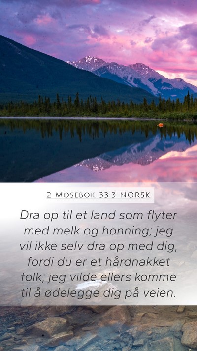 2 Mosebok 33:3 NORSK Bible Verse Image