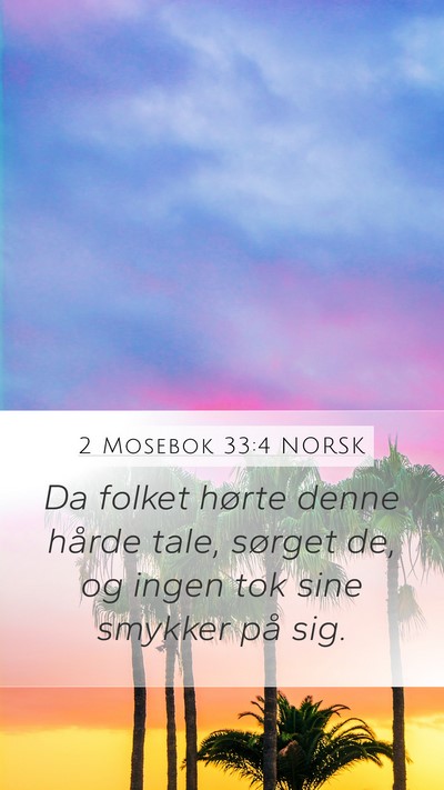 2 Mosebok 33:4 NORSK Bible Verse Image