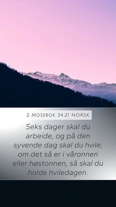 2 Mosebok 34:21 NORSK Bible Verse Image