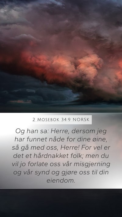 2 Mosebok 34:9 NORSK Bible Verse Image