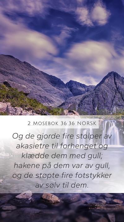 2 Mosebok 36:36 NORSK Bible Verse Image