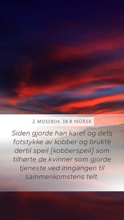 2 Mosebok 38:8 NORSK Bible Verse Image