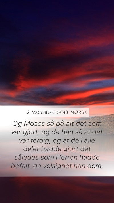 2 Mosebok 39:43 NORSK Bible Verse Image