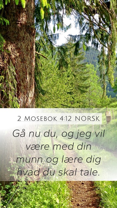 2 Mosebok 4:12 NORSK Bible Verse Image