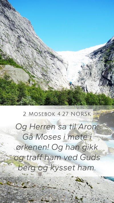 2 Mosebok 4:27 NORSK Bible Verse Image