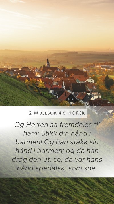 2 Mosebok 4:6 NORSK Bible Verse Image