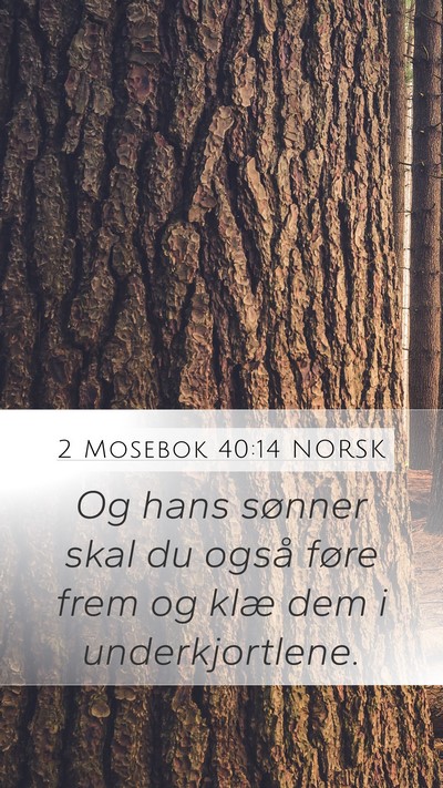 2 Mosebok 40:14 NORSK Bible Verse Image