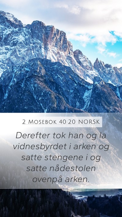 2 Mosebok 40:20 NORSK Bible Verse Image