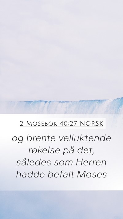 2 Mosebok 40:27 NORSK Bible Verse Image