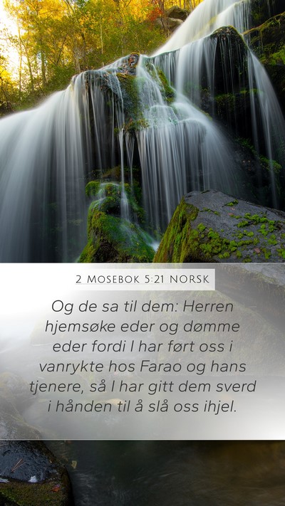 2 Mosebok 5:21 NORSK Bible Verse Image