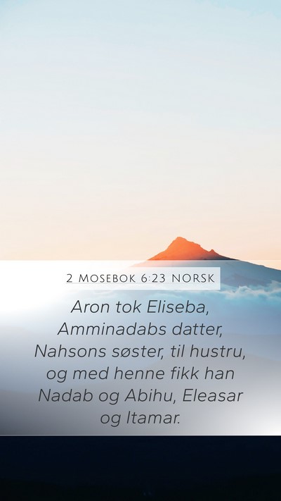 2 Mosebok 6:23 NORSK Bible Verse Image