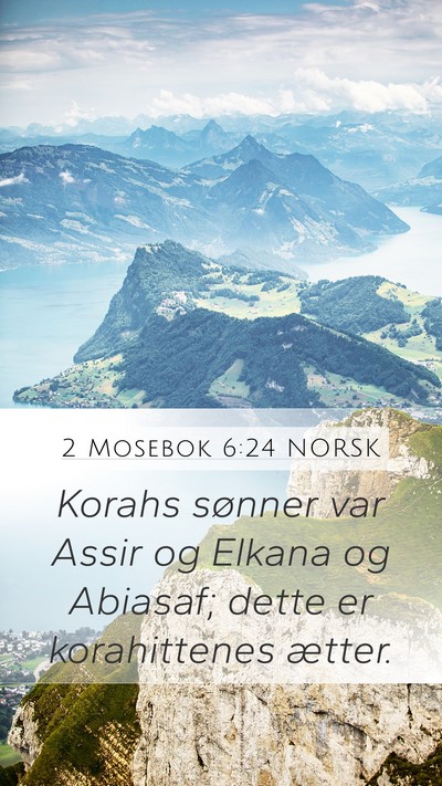 2 Mosebok 6:24 NORSK Bible Verse Image