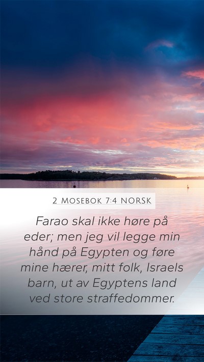 2 Mosebok 7:4 NORSK Bible Verse Image