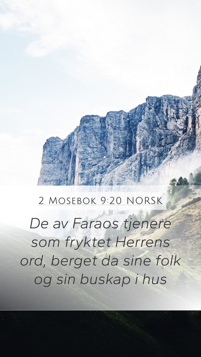 2 Mosebok 9:20 NORSK Bible Verse Image