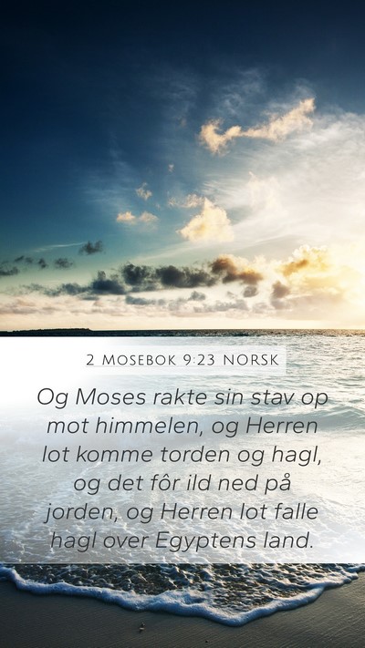 2 Mosebok 9:23 NORSK Bible Verse Image
