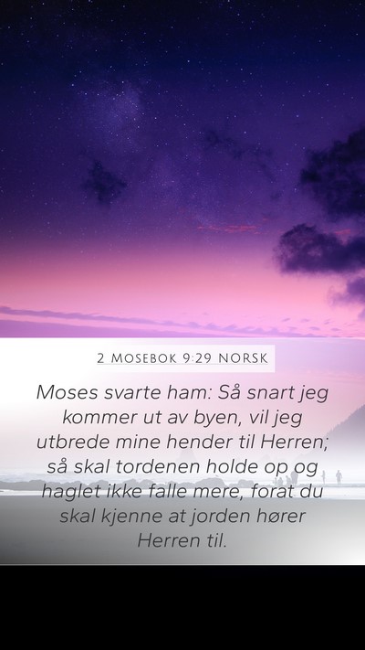 2 Mosebok 9:29 NORSK Bible Verse Image