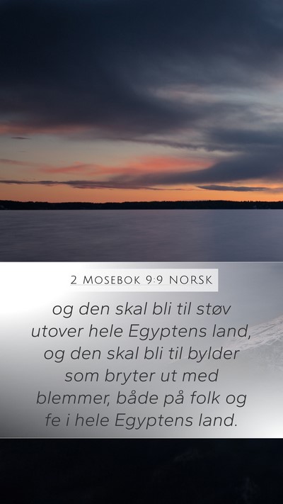 2 Mosebok 9:9 NORSK Bible Verse Image