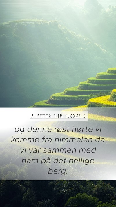 2 Peter 1:18 NORSK Bible Verse Image